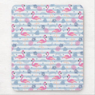 Flamingo Mousepad - Rosa & Blau