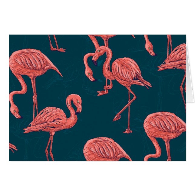 Flamingo-Muster (Vorderseite (Horizontal))