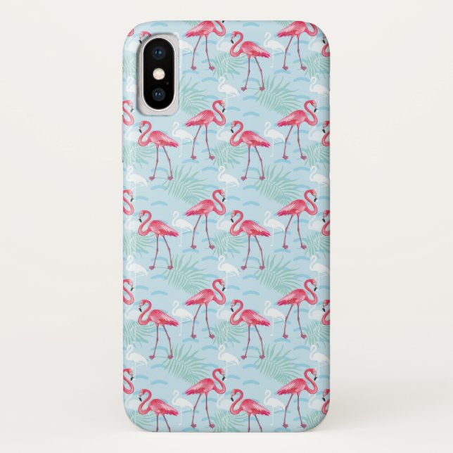Flamingo-Muster Case-Mate iPhone Hülle (Rückseite)