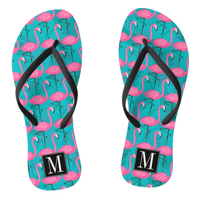 Flamingo-Muster| Erste Schritte Flip Flops (Fußbett)
