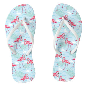 Flamingo-Muster Flip Flops