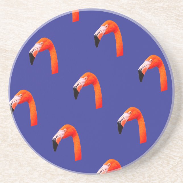 Flamingo-Muster  Getränkeuntersetzer (Vorne)