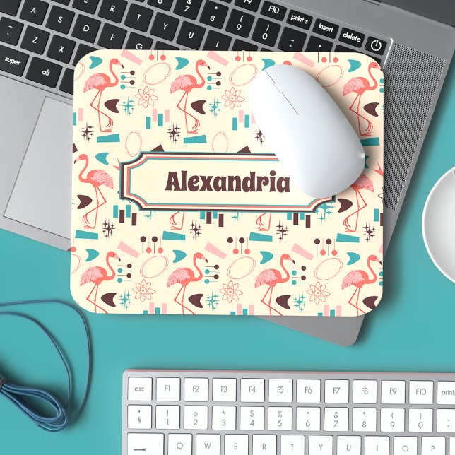 Flamingo-Muster Personalisiert Mousepad (Von Creator hochgeladen)