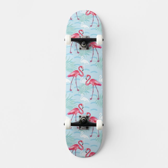 Flamingo-Muster Skateboard (Vorderseite)