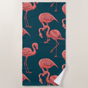 Flamingo-Muster Strandtuch