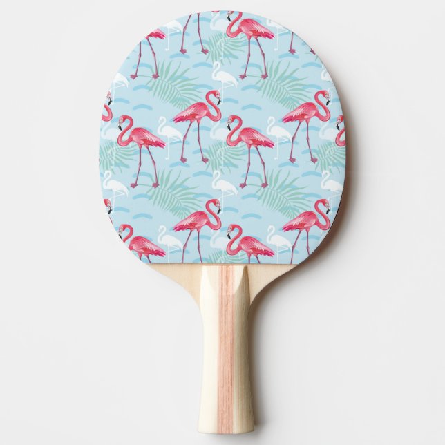 Flamingo-Muster Tischtennis Schläger (Vorderseite)