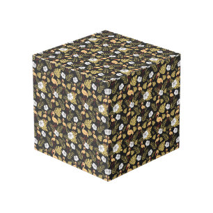 Flamingo nahtlose gelb-weiße Blume Würfel