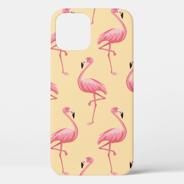 Flamingo nahtloser Muster Hintergrund. Rosa Flamme Case-Mate iPhone Hülle (Rückseite)