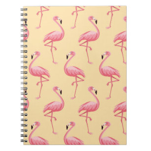 Flamingo nahtloses Muster Hintergrund. Rosa Flamin Notizblock
