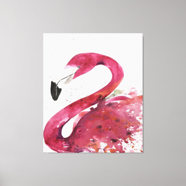 Flamingo | Niedliche Flamingo-Geschenke Lover Leinwanddruck (Vorderseite)