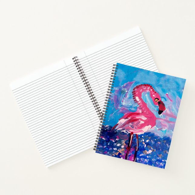 Flamingo Notizbuch (Innenseite)