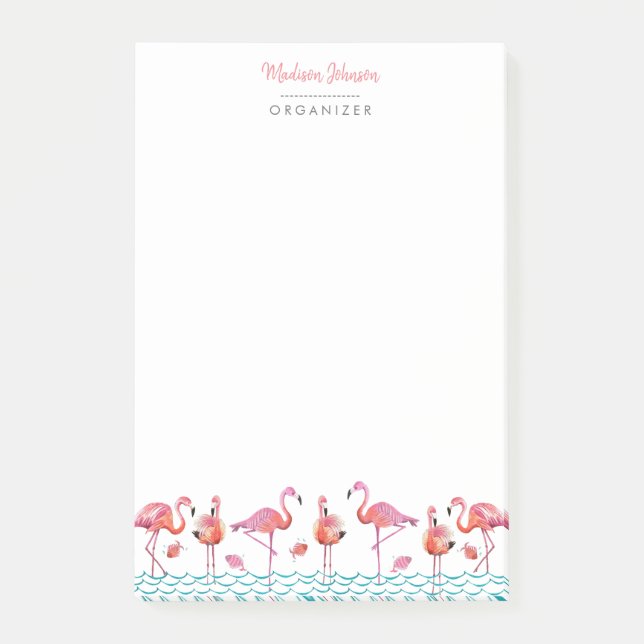 Flamingo | Notizen | Klebezettel (Vorderseite)
