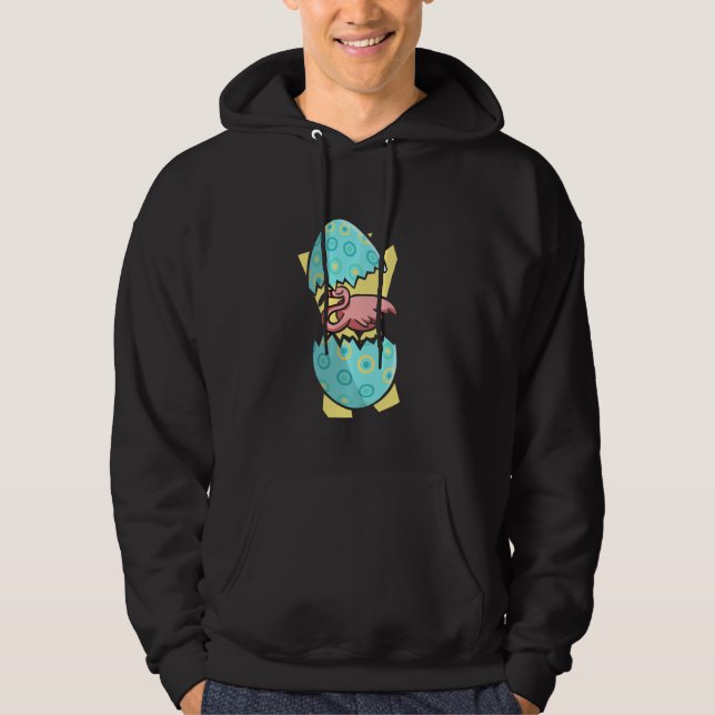 Flamingo Oaster Egg Hoodie (Vorderseite)