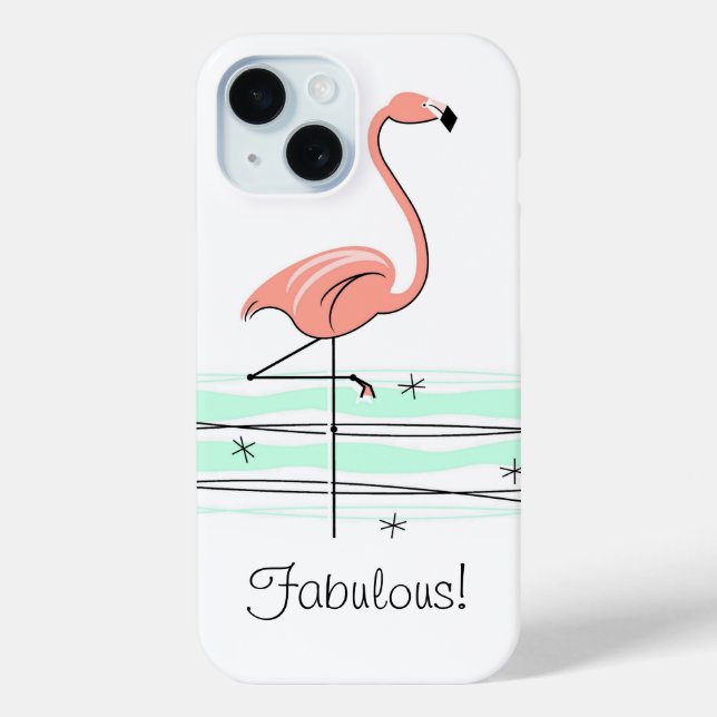 Flamingo Ocean 'Fabulous!' iPhone Gehäuse Case-Mate iPhone Hülle (Rückseite)
