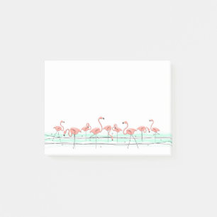 Flamingo Ocean Line Post-it Klebezettel