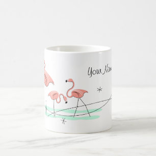 Flamingo Ocean 'Name' Trio Tasse