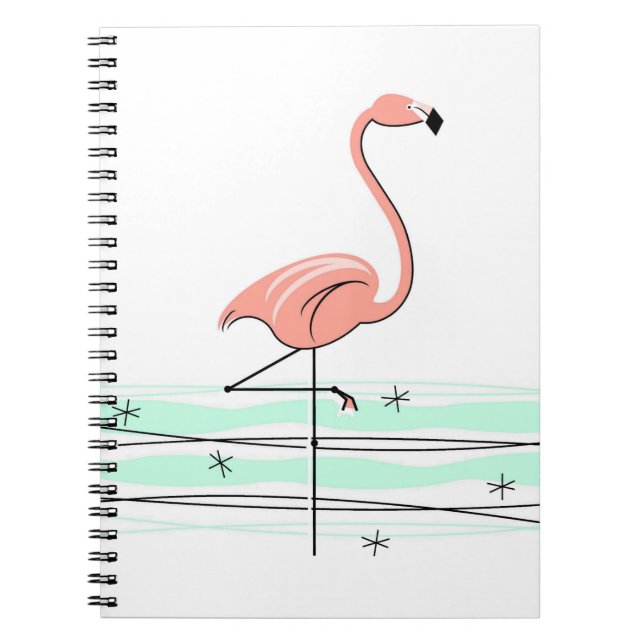 Flamingo Ocean Notebook Notizblock (Vorderseite)