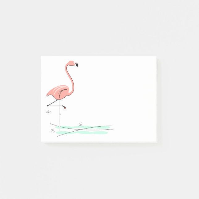 Flamingo Ocean Post-it Klebezettel (Vorderseite)