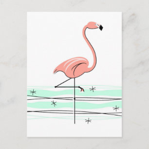 Flamingo Ocean Postkarte