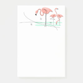 Flamingo Ocean Trio 3 Post-it Klebezettel