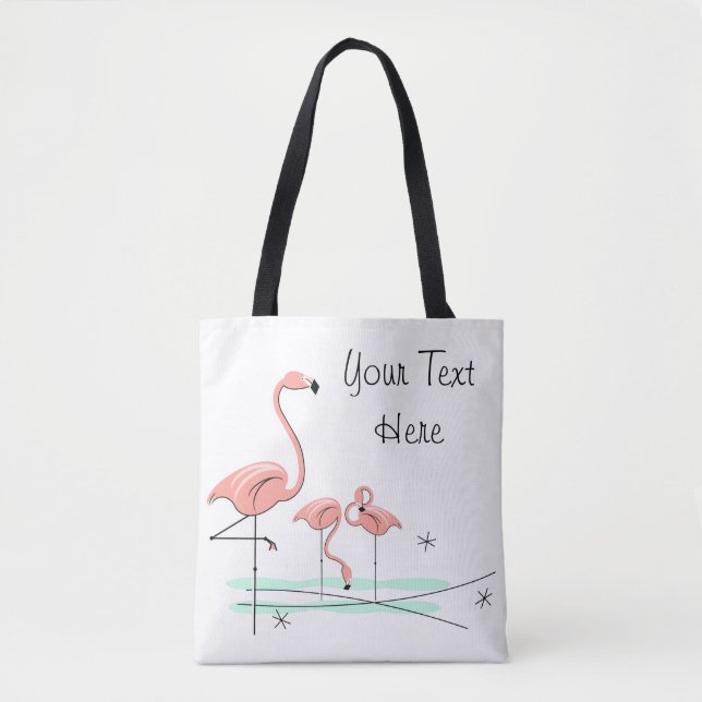Flamingo Ocean Trio 4 Text über Tasche (Vorderseite)