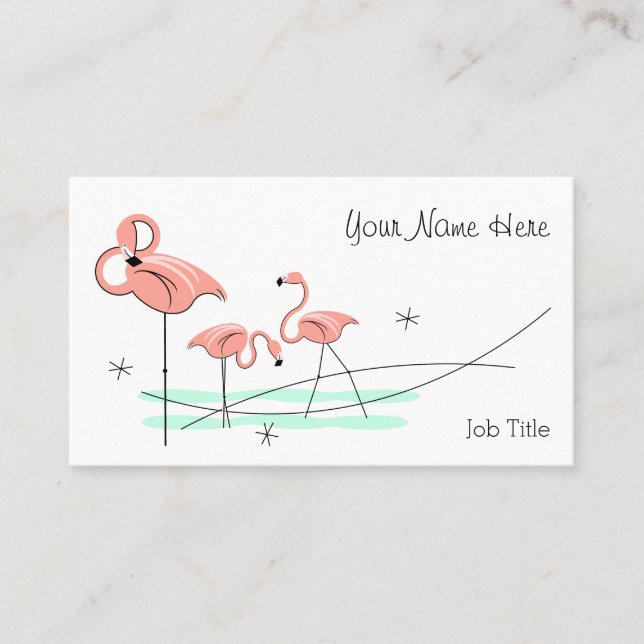 Flamingo Ocean Trio Visitenkarte (Vorderseite)