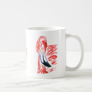 Flamingo-Öl-Malerei-Rosa Flamingoe Zeichnen Kaffeetasse