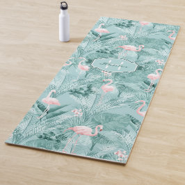 Flamingo Orchid Tropical Pattern Aquamarin ID868 Yogamatte