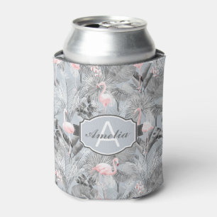 Flamingo Orchid Tropical Pattern Gray ID868 Dosenkühler