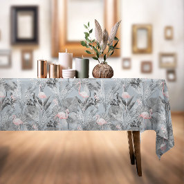 Flamingo Orchid Tropical Pattern Gray ID868 Tischdecke