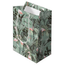 Flamingo Orchid Tropical Pattern Sage ID868