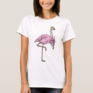 Flamingo Painter Paint Pinselstrich T-Shirt