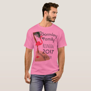 Flamingo Palm Tree Tropical Family Wiedersehen R T-Shirt