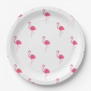 Flamingo Paper Tellers 9" Pappteller