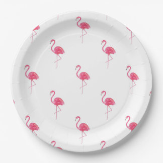 Flamingo Paper Tellers 9" Pappteller