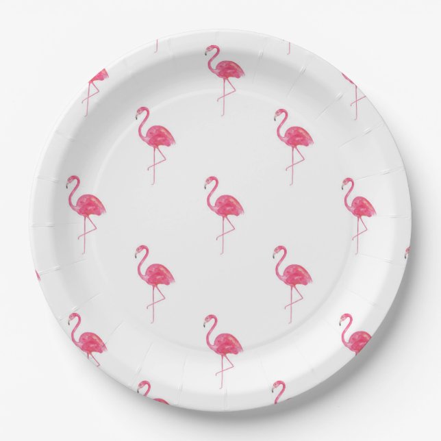 Flamingo Paper Tellers 9" Pappteller (Vorderseite)
