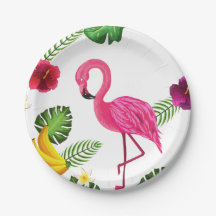Flamingo-PapierParty-Teller-Geschirr