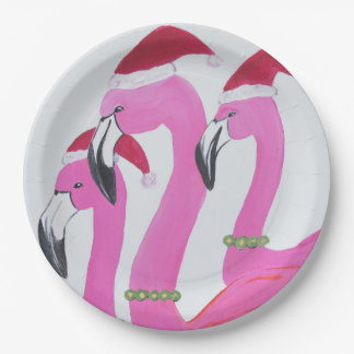 Flamingo Pappteller