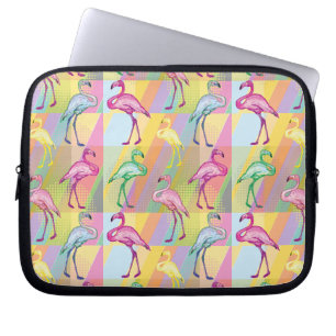 Flamingo-Parade Laptopschutzhülle