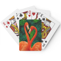 Flamingo-Paradies-Poker-Spielkarten