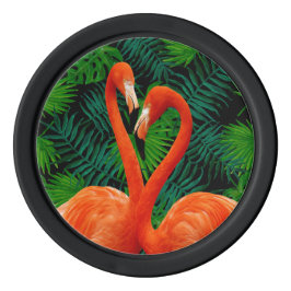 Flamingo Paradise Poker Chips, Black Pokerchips