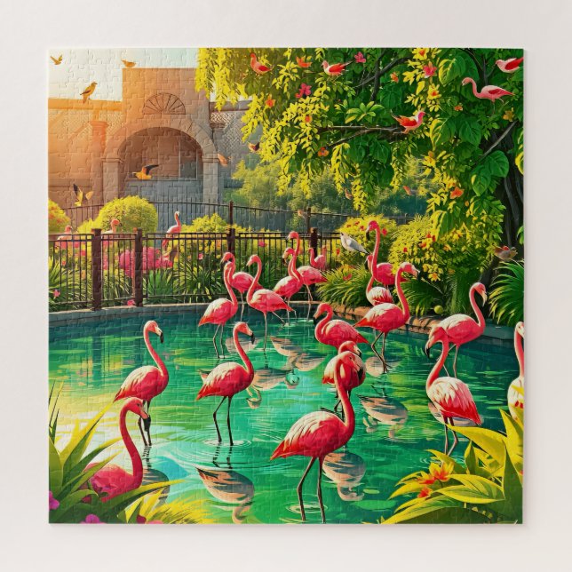 Flamingo Paradise Puzzle (Vertikal)