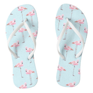 FLAMINGO-PARK BLAUE dünne Bügel-Purzelbaum-Zapfe Flip Flops