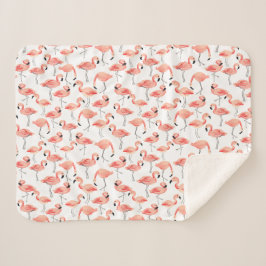 Flamingo Party Baby Sherpadecke