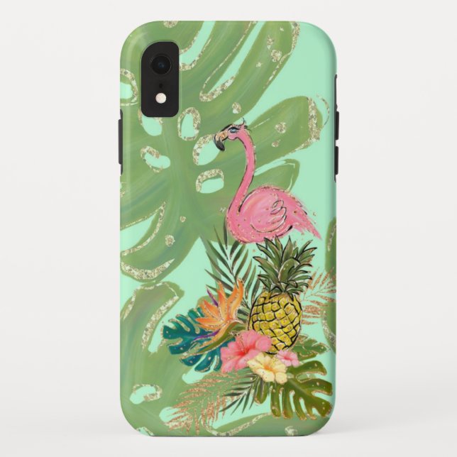 Flamingo Party Case-Mate iPhone Case (Rückseite)