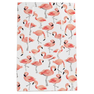Flamingo-Party Mittlere Geschenktüte