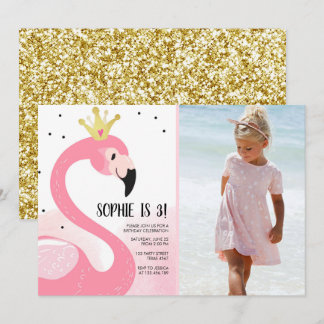 Flamingo-Party tropischer rosa Einladung