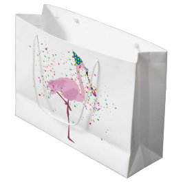 Flamingo Partying - Tiere bei der Geburtstagsparty Große Geschenktüte