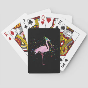 Flamingo Partying - Tiere mit Party Spielkarten