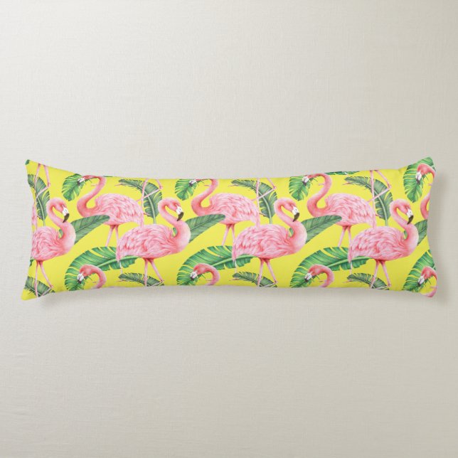 Flamingo Pattern Body Pillow Seitenschläferkissen (Vorderseite)